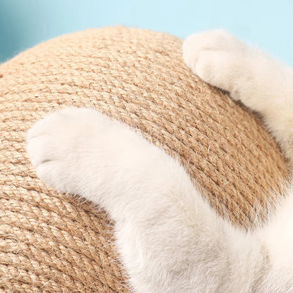 Cat Scratching Ball Toy Kitten Sisal Rope Ball Board Grinding Paws Toys Cats Scratcher Wear-resistant Pet Furniture supplies PawsnHeart