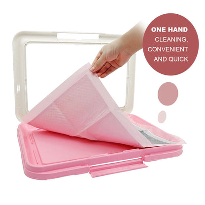 Portable Dog Training Toilet Indoor Dogs Potty Pet Toilet for Small Dogs Cats Cat Litter Box Puppy Pad Holder Tray Pet Supplies Pawsn