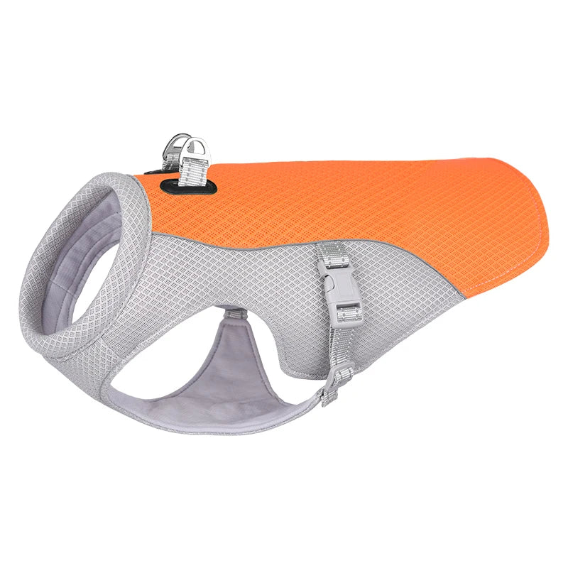 Summer Dog Cooling Vest Harness Reflective Quick Release Hot Pet Clothes Cool Jacket For Small Medium Largr Dog Accessories PawsnMagic