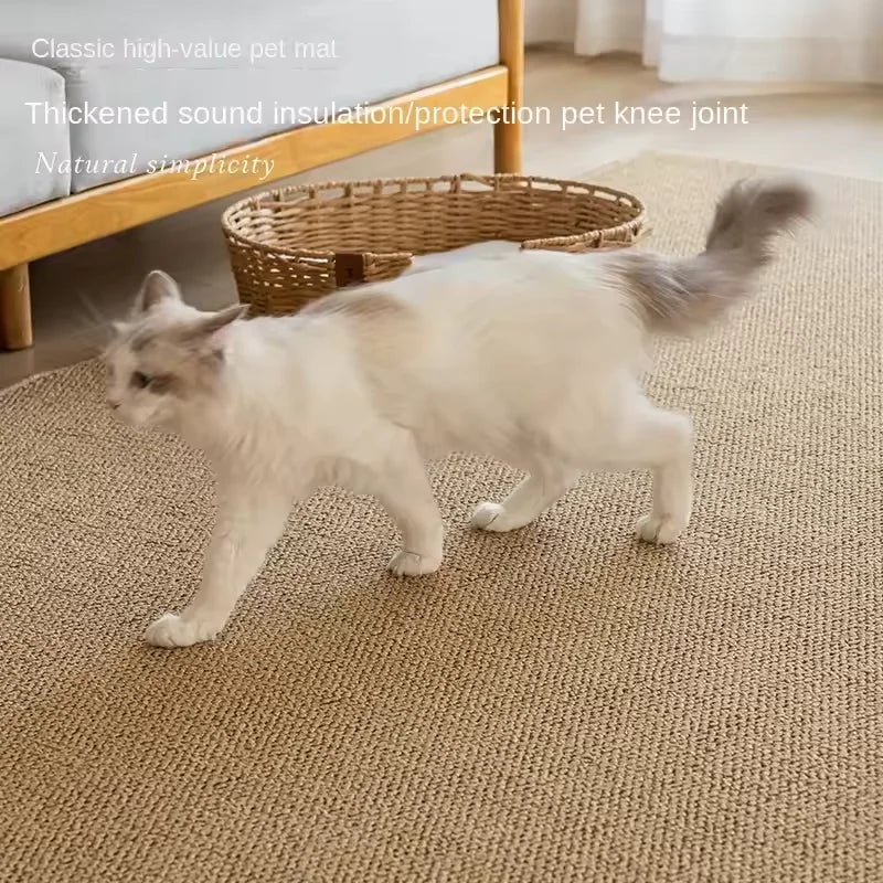 Imitation sisal cat scratching mat can be cut to size, non-slip, pineapple pattern, wear-resistant and scratching mat for cats PawsnHeart