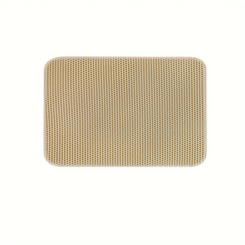 1Pc Large Size Cat Litter Mat-Advanced Honeycomb Double Layer Design,Urine Waterproof,Easy Cleaning,Scatter Control,Stay Clean PawsnHeart