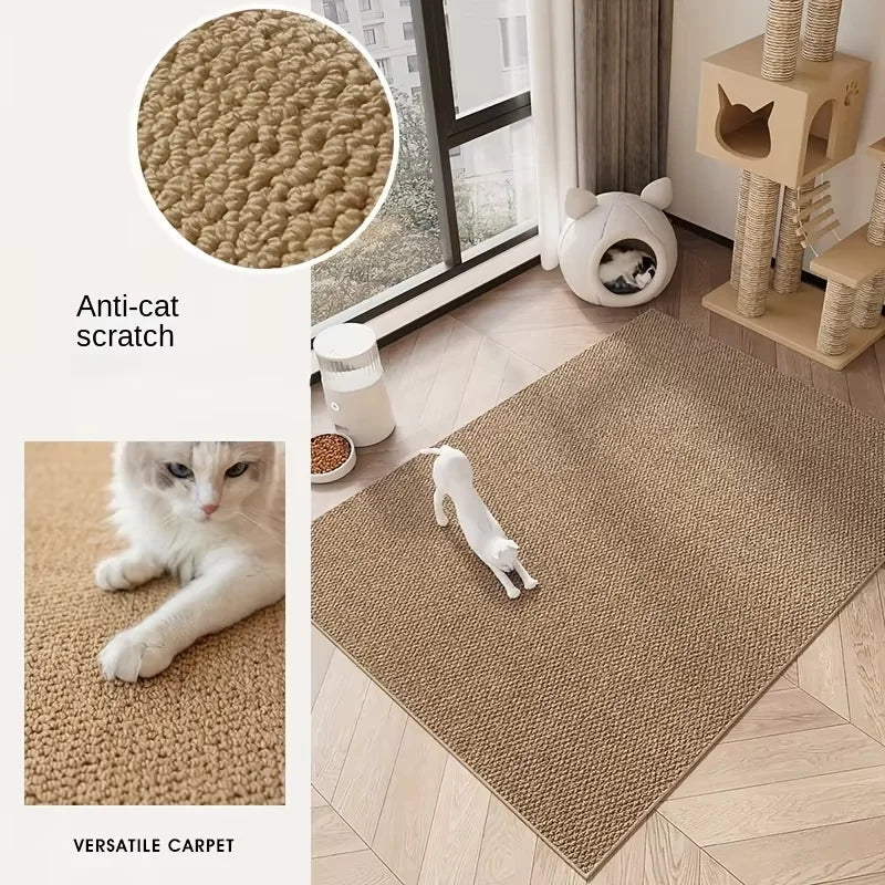Imitation sisal cat scratching mat can be cut to size, non-slip, pineapple pattern, wear-resistant and scratching mat for cats PawsnHeart