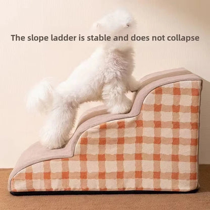 Pet 2/3 Steps High Density Foam Dog Secure Stairs Ramps Non-Slip Pet Steps for Older Dogs Pet with Joint Pain Sofa Bed Ladder PawsnHeart