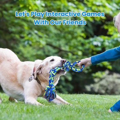Knot Dog Toys Indestructible Durable Dog Chew Toys Tug Of War Interactive Toys Suitable For Medium And Large Dogs Pet Supplies PawsMagics