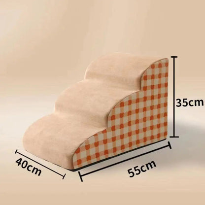 Pet 2/3 Steps High Density Foam Dog Secure Stairs Ramps Non-Slip Pet Steps for Older Dogs Pet with Joint Pain Sofa Bed Ladder PawsnHeart