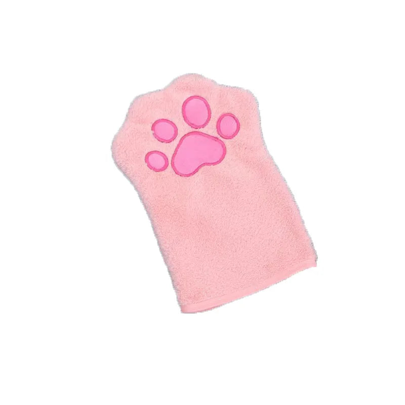 Pet Grooming Glove Quick Drying Dogs Paw Towel Microfiber Double Sided Dogs Grooming Mitt for Medium Small Dogs PawsnHeart