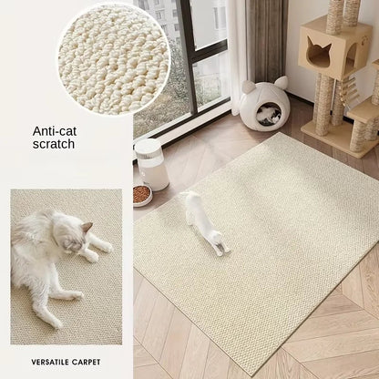 Imitation sisal cat scratching mat can be cut to size, non-slip, pineapple pattern, wear-resistant and scratching mat for cats PawsnHeart