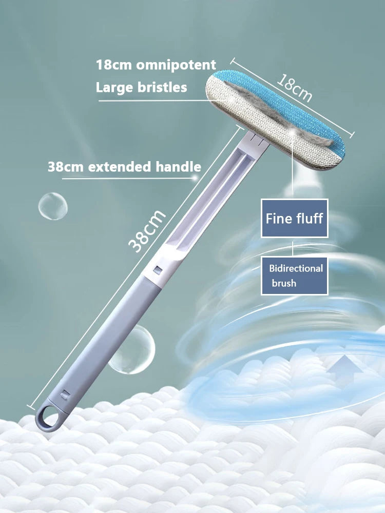 Multifunctional Pet Hair Remover Brush Long Handle Window Cleaning Brush Pet Fur Cleaning Tool Manual Cat Dog Hair Remover Brush WagsPaws