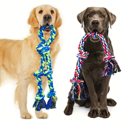 Knot Dog Toys Indestructible Durable Dog Chew Toys Tug Of War Interactive Toys Suitable For Medium And Large Dogs Pet Supplies PawsMagics