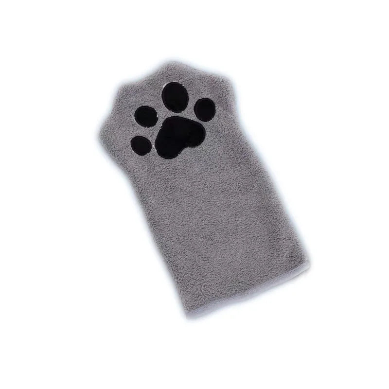 Pet Grooming Glove Quick Drying Dogs Paw Towel Microfiber Double Sided Dogs Grooming Mitt for Medium Small Dogs PawsnHeart