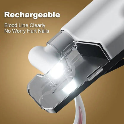 Pet Nail Clipper with LED Light Dog Cat Special Blood Line Scissors Multifunction Nail Trimmer Pet Cleaning Grooming Supplies PawsnHeart