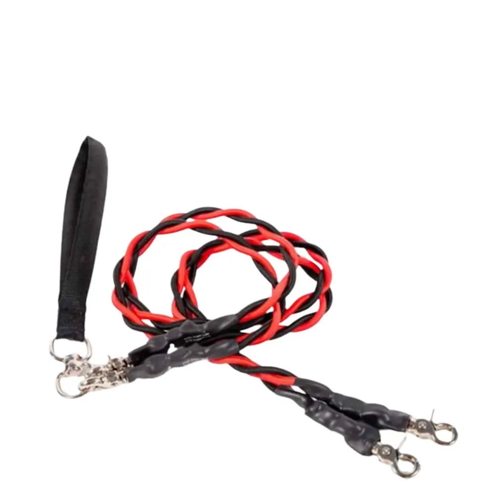 New Tangle-Free Swivel Double Bungee Leash Shock Absorbing Comfortable Dog Leashes Retractable Dog Rope Pet Accessories PawsnHeart