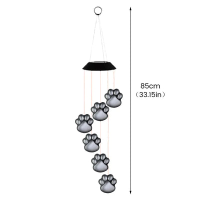 Solar LED Wind Chime Lamp - PawsMagics